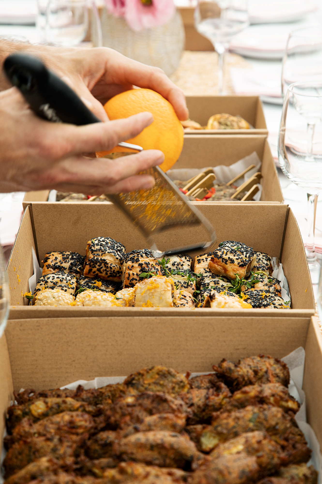 Elegantly plated birthday catering Brisbane — Dux Gutz