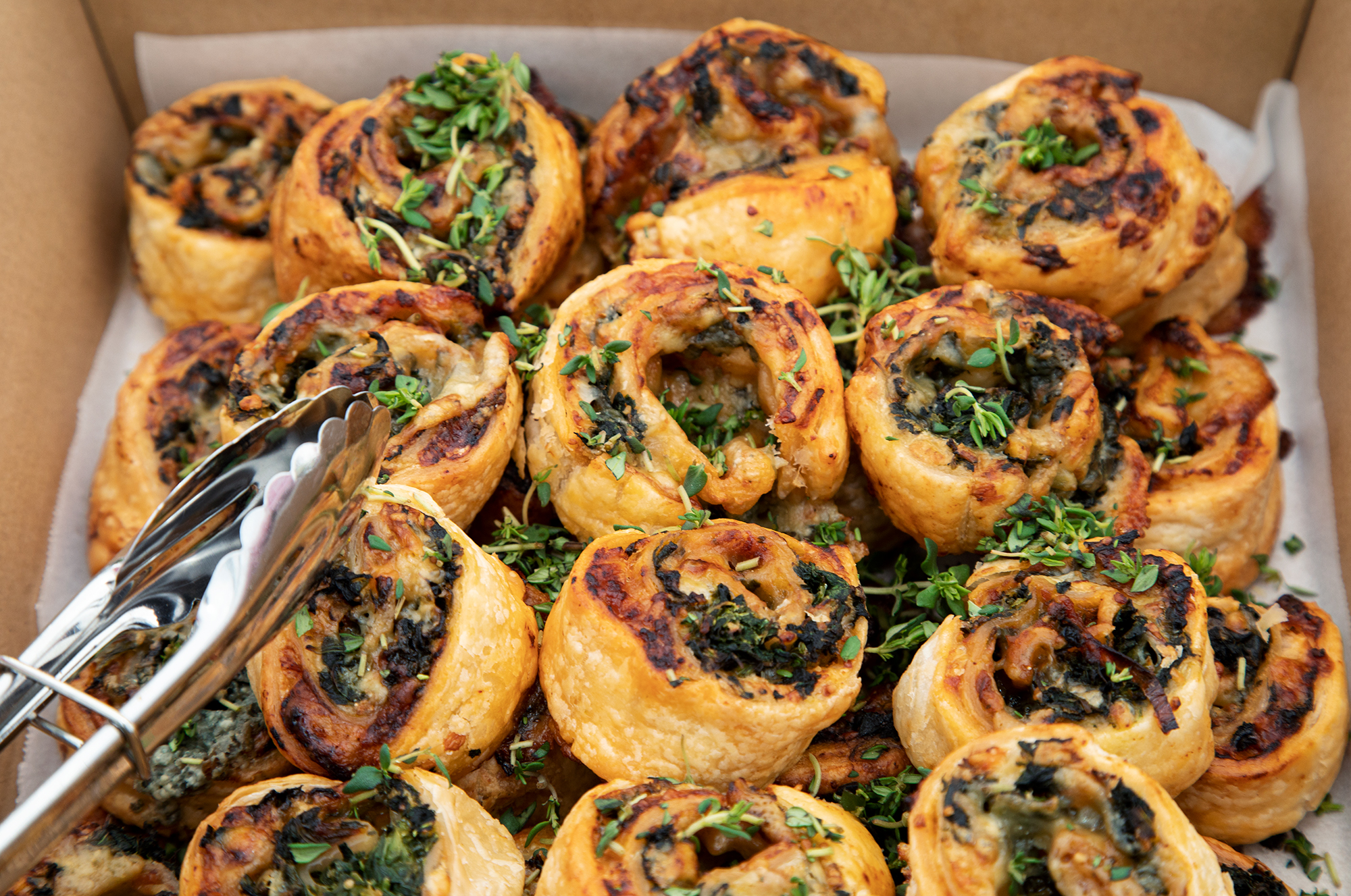 Freshly baked pastries Dux Gutz catering Brisbane