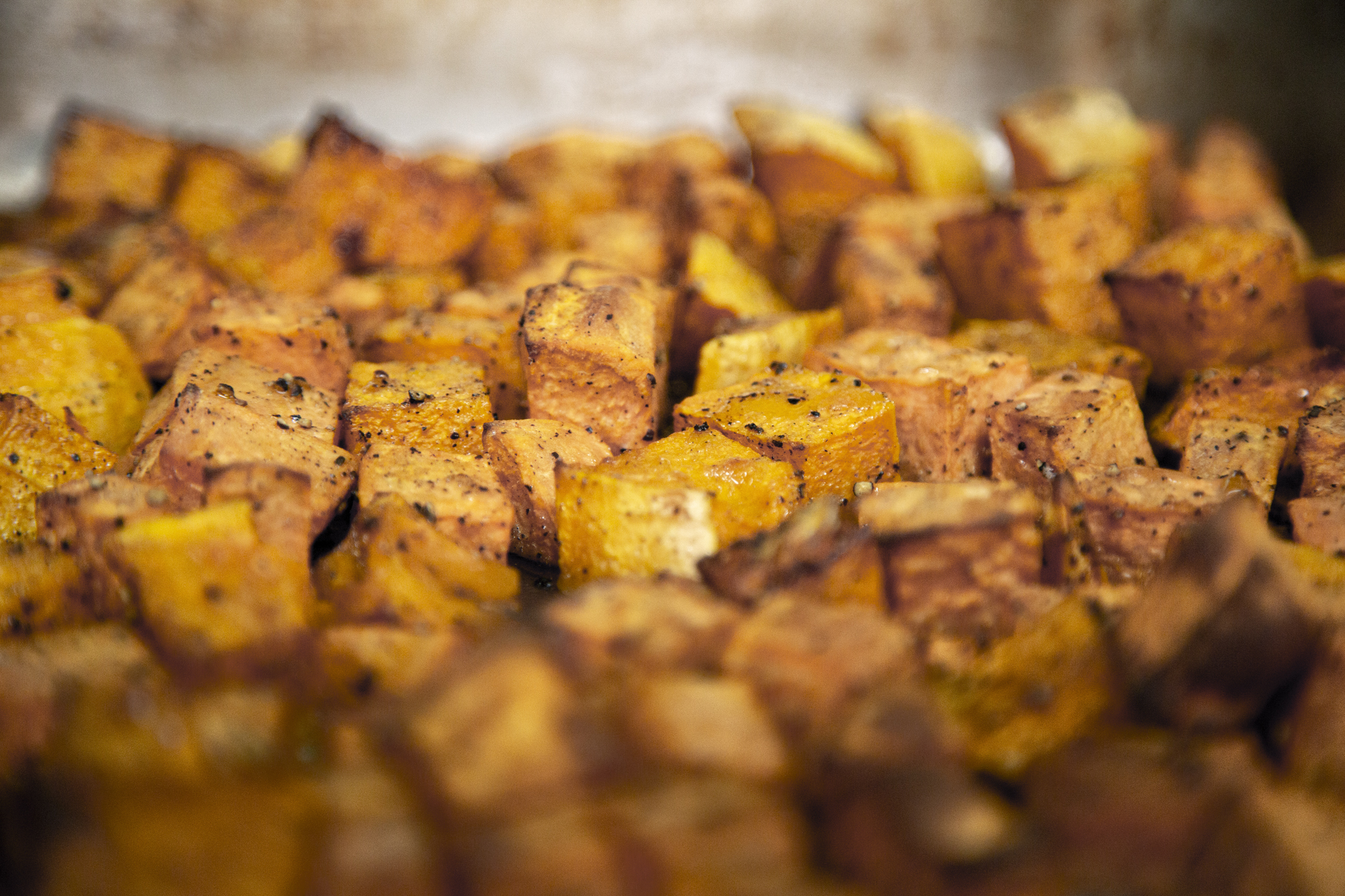Scratch-made roasted vegetables Dux Gutz Brisbane